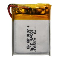 Аккумуляторная батарея универсальная 402530p 3,7v Li-Pol 300 mAh 4*25*30 mm Аккумуляторная батарея универсальная 402530p 3,7v Li-Pol 300 mAh 4*25*30 mm