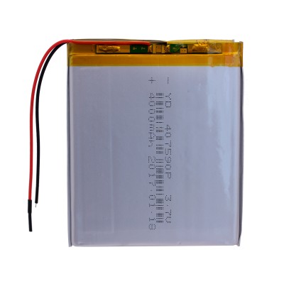 Аккумуляторная батарея универсальная 407590p 3,7v Li-Pol 4000 mAh 4*75*90 mm