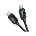 Кабель Type-C - Lightning Hoco U146 (3A, 30W, PD, оплетка нейлон, 1.2 м) Черный Кабель Type-C - Lightning Hoco U146 (3A, 30W, PD, оплетка нейлон, 1.2 м) Черный