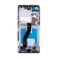 Дисплей для Samsung G998B S21 Ultra модуль Серебро - (OLED) (Full Size)
