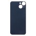 Задняя крышка для iPhone 14 Красный (стекло, широкий вырез под камеру, логотип)