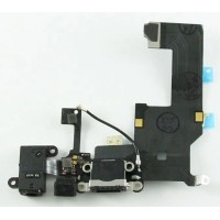 Шлейф для iPhone 5 на системный разъем/разъем гарнитуры/микрофон Черный Шлейф для iPhone 5 на системный разъем/разъем гарнитуры/микрофон Черный