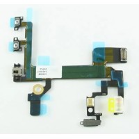 Шлейф для iPhone 5S на кнопку включения/кнопки громкости/микрофон/вспышка