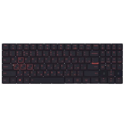Клавиатура для ноутбука Lenovo Legion 15ikb Черная с подсветкой