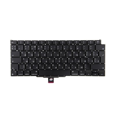 Клавиатура для ноутбука MacBook Air M1 13" A2337 (2020, Г-образный Enter RU) Черная