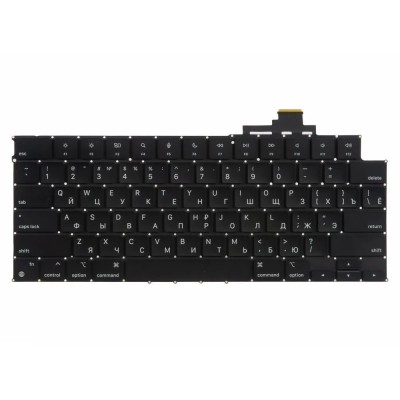 Клавиатура для ноутбука MacBook Air M2 13" A2681 (2022, прямой Enter RU) Черная