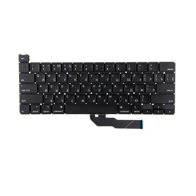 Клавиатура для ноутбука MacBook Pro 13" A2251 (2020, прямой Enter RU) Черная