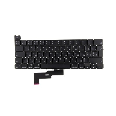 Клавиатура для ноутбука MacBook Pro M1 13" A2338 (2020-2022, Г-образный Enter RU) Черная