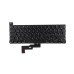 Клавиатура для ноутбука MacBook Pro M1 13" A2338 (2020-2022, Г-образный Enter RU) Черная