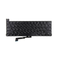 Клавиатура для ноутбука MacBook Pro M1 13" A2338 (2020-2022, прямой Enter RU) Черная
