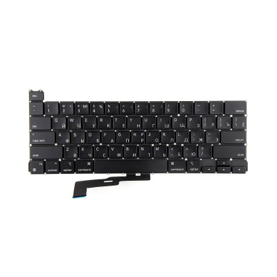 Клавиатура для ноутбука MacBook Pro M1 13" A2338 (2020-2022, прямой Enter RU) Черная