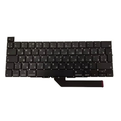 Клавиатура для ноутбука MacBook Pro 16" A2141 (2019, Г-образный Enter RU) Черная