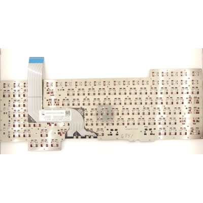 Клавиатура для ноутбука Asus G751JT/Asus G751JM/Asus G751JL/Asus G751JY p/n: 0KNB0-E601RU00, 13NB06G1AP020-1, 90NB06G1-R30200, ASM14C33SUJ442 Клавиатура для ноутбука Asus G751JT/Asus G751JM/Asus G751JL/Asus G751JY p/n: 0KNB0-E601RU00, 13NB06G1AP020-1, 90NB06G1-R30200, ASM14C33SUJ442