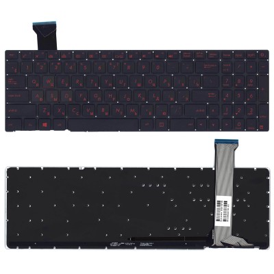 Клавиатура для ноутбука Asus FZ50JX с подсветкой p/n: NSK-UPSBU 0R, 0KNB0-662GRU00, 0KN0-RZ1RU13