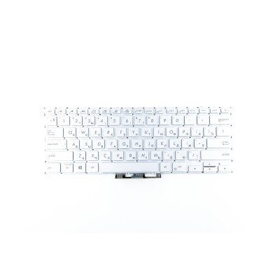 Клавиатура для Asus ZenBook 14 UX434 Cеребристая с подсветкой
