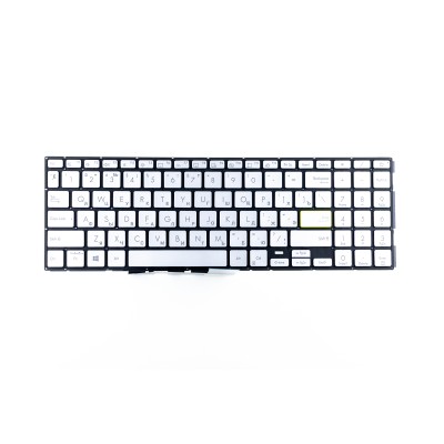 Клавиатура для Asus K513EA Серебро с подстветкой