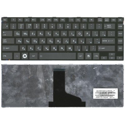 Клавиатура для ноутбука Toshiba M840 с рамкой p/n: 9Z.N7SSQ.001, 9Z.N7SSQ.10R