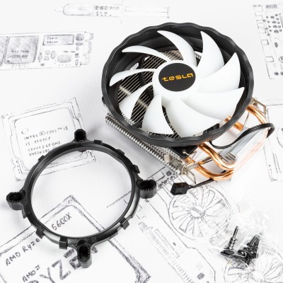 Кулер Tesla 920 RGB V2 (TSL-920-RGB-V2) 135Вт, 115X / 1200 / 1700 / AM4 / AM5