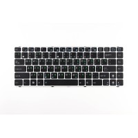 Клавиатура для Asus UL30 с серебристой рамкой p/n: 0KN0-FS1HE03, 04GNWT1KHE00-3, 9J.N1M82.30H