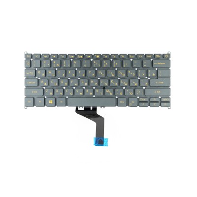 Клавиатура для ноутбука Acer Swift 5 SF514/Acer Swift 5 SF314-42/Acer Swift 5 SF514-55G Серая Клавиатура для ноутбука Acer Swift 5 SF514/Acer Swift 5 SF314-42/Acer Swift 5 SF514-55G Серая