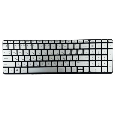 Клавиатура для HP 15-p Серебро с подсветкой p/n: V140646BS1 765806-251 AEY14U0001052100IE