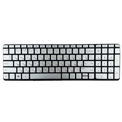 Клавиатура для HP 15-p Серебро с подсветкой p/n: V140646BS1 765806-251 AEY14U0001052100IE
