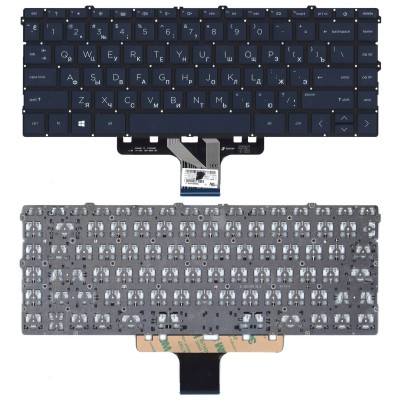 Клавиатура для HP 14-DV синяя без подсветки p/n: 831-00822-00A