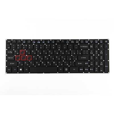 Клавиатура для ноутбука Acer Predator Helios 300 PH315-51/Acer Predator Helios 300 PH317-51 с подсветкой p/n: 71404ECBK201, SX152802AS2 Клавиатура для ноутбука Acer Predator Helios 300 PH315-51/Acer Predator Helios 300 PH317-51 с подсветкой p/n: 71404ECBK201, SX152802AS2