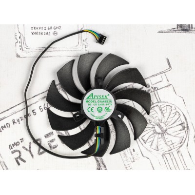 Вентилятор для видеокарты Zotac GAMING GeForce RTX 3070 Twin Edge ⌀100мм | №2