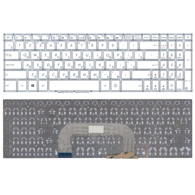 Клавиатура для ноутбука Asus VivoBook 17 X705UA/Asus VivoBook X705UV/Asus VivoBook X705UD/Asus VivoBook X705NA/Asus VivoBook X705NC/Asus VivoBook F705/Asus VivoBook A705/Asus VivoBook N7505UD/Asus VivoBook N705UN/Asus VivoBook N705UF/Asus VivoBook M705U/Asus VivoBook S705U/Asus VivoBook R702U белая p/n: 0KN1-2R2US12, 0KNB0-6601US00