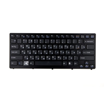 Клавиатура для ноутбука Sony VPC-CW черная с рамкой p/n: NSK-S7A0R, 9J.N0Q82.A0R, 55010292E-035-G