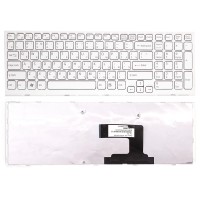 Клавиатура для ноутбука Sony VPC-EL Белая p/n: 148969261, 9Z.N5CSW.B0R, 6431486, 904MQ07, 148969211