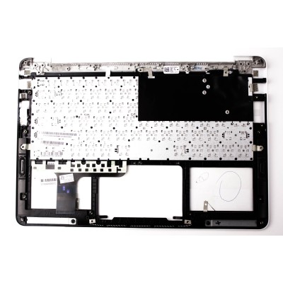 Клавиатура для ноутбука Asus Zenbook UX305FA TopCase Белая p/n: 90NB06X1-R31RU0