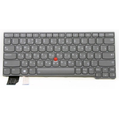Клавиатура для ноутбука Lenovo ThinkPad X13 Gen 2 серая с подсветкой p/n: 5N21A21870, 5N21A21796