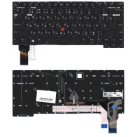 Клавиатура для ноутбука Lenovo ThinkPad T14s Gen 2 Черная с подсветкой p/n: PK131VP1B06 SN21A22129