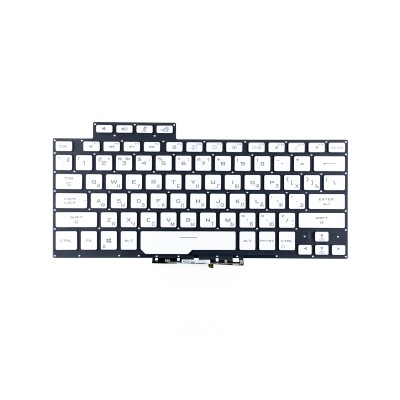 Клавиатура для Asus GA401IH Серебро с подсветкой p/n: 0KNR0-2615RU00