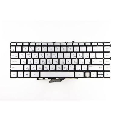 Клавиатура для HP 13-ba Серебро с подсветкой p/n: 9Z.NHCBC.10U, NSK-XY1BC, PK132V62A10, 7J20B0