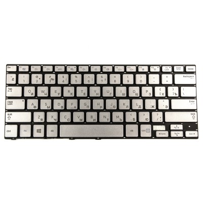 Клавиатура для ноутбука Samsung NP740U3E серебро с подсветкой p/n: BA75-04603C, BA75-04469K Клавиатура для ноутбука Samsung NP740U3E серебро с подсветкой p/n: BA75-04603C, BA75-04469K