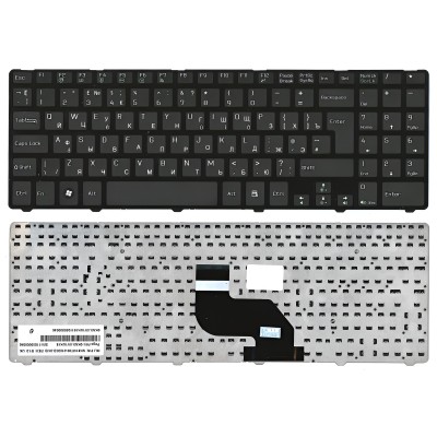 Клавиатура для MSI CR640 c рамкой p/n: NK81MT09-01003D-01/B, 0KN0-XV1US18, 0KN0-XV1UK18