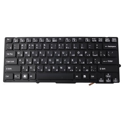 Клавиатура для ноутбука Sony VPC-SD черная с подсветкой p/n: 9Z.N6BBF.00R, 9Z.N6BLF.00R