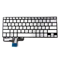 Клавиатура для Asus UX301L Серебро с подсветкой p/n: 0KN0-QD1RU13, 0KNB0-362ARU00, NSK-UQ80R