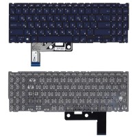 Клавиатура для ноутбука Asus UX533F Темно-синяя с белой подсветкой p/n: SN2580BL2 0KNB0-563PRU99