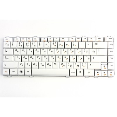 Клавиатура для ноутбука Lenovo Y450 Белая р/n: 25-008291, V-10120AS1-RU, 25-008389