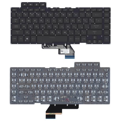 Клавиатура для ноутбука Asus ROG Zephyrus GX502GW/Asus ROG Zephyrus GU502DU черная с подсветкой RGB p/n: V184662F, 0KN1-971RU21 Клавиатура для ноутбука Asus ROG Zephyrus GX502GW/Asus ROG Zephyrus GU502DU черная с подсветкой RGB p/n: V184662F, 0KN1-971RU21