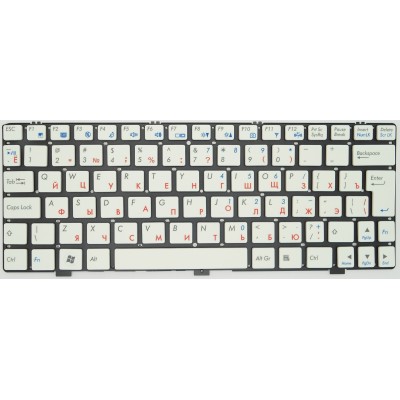 Клавиатура для ноутбука DNS Clevo M1100 Белая p/n: MP-08J66SU-430, MP-08J66SU-43013