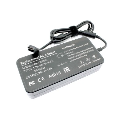 Блок питания для ноутбука MSI WE76 20.0V 14A (USB) 280W Прямоугольный разъем
