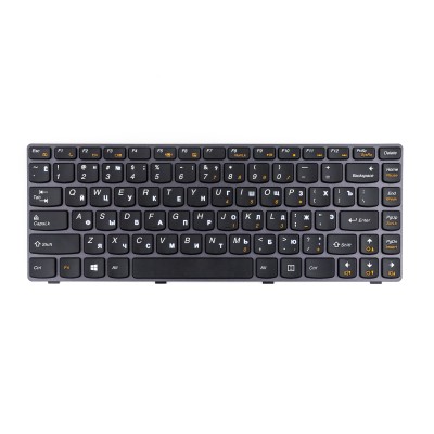 Клавиатура для ноутбука Lenovo G470 серая рамка p/n: MP-10A23US-686BW, 25207484