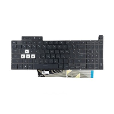 Клавиатура для Asus FX507ZE с подсветкой Черная p/n: 90NR09F1-R31RU0