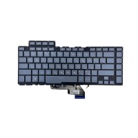 Клавиатура для Asus GU502DU серая с подсветкой p/n: V184662F, 0KN1-971RU21