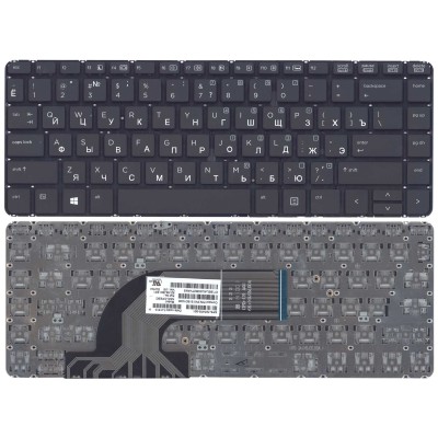 Клавиатура для HP Probook 440 G0 с подсветкой без рамки p/n: 780168-BA1, 9Z.N9JBV.B1F